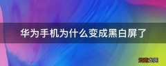 华为手机为什么变成黑白屏了
