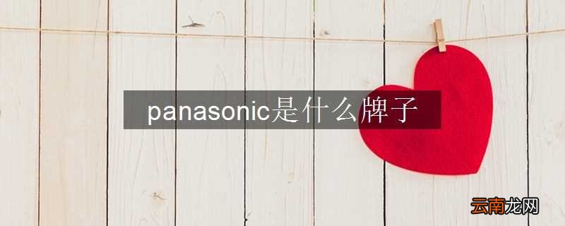 panasonic是什么牌子