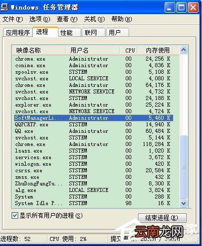 WinXP系统如何关闭Softmanager进程？