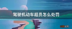 驾驶机动车超员怎么处罚
