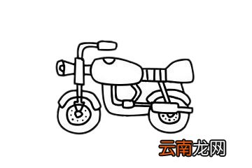 摩托车简单简笔画