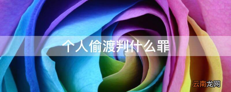 个人偷渡判什么罪
