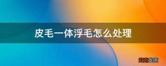 皮毛一体浮毛怎么处理