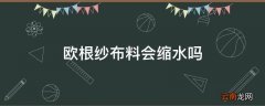 欧根纱布料会缩水吗