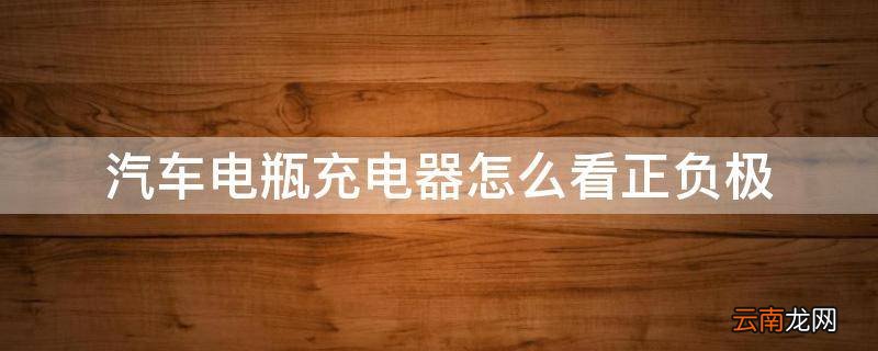 汽车电瓶充电器怎么看正负极