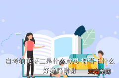 英语二自考，自考的英语二是什么意思 相当于什么好考吗谢谢