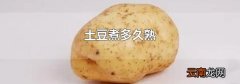 土豆煮多久熟