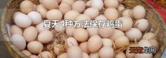 夏天4种方法保存鸡蛋